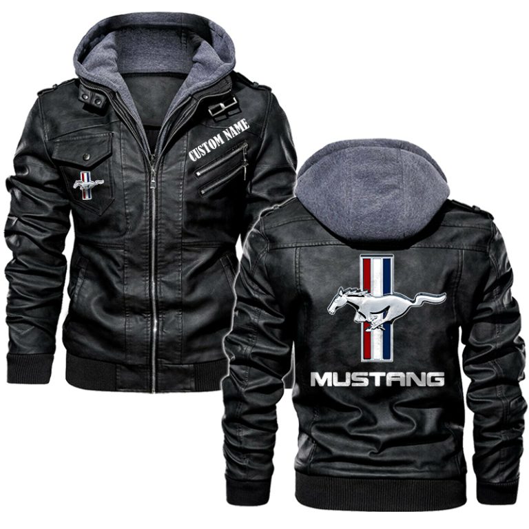 Ford Mustang Leather Jacket, Warm Jacket, Winter Outer Wear ...