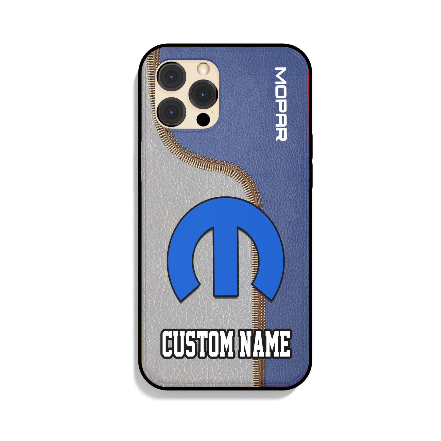 Mopar Leather Pattern Car Phone case - Personalfulfill